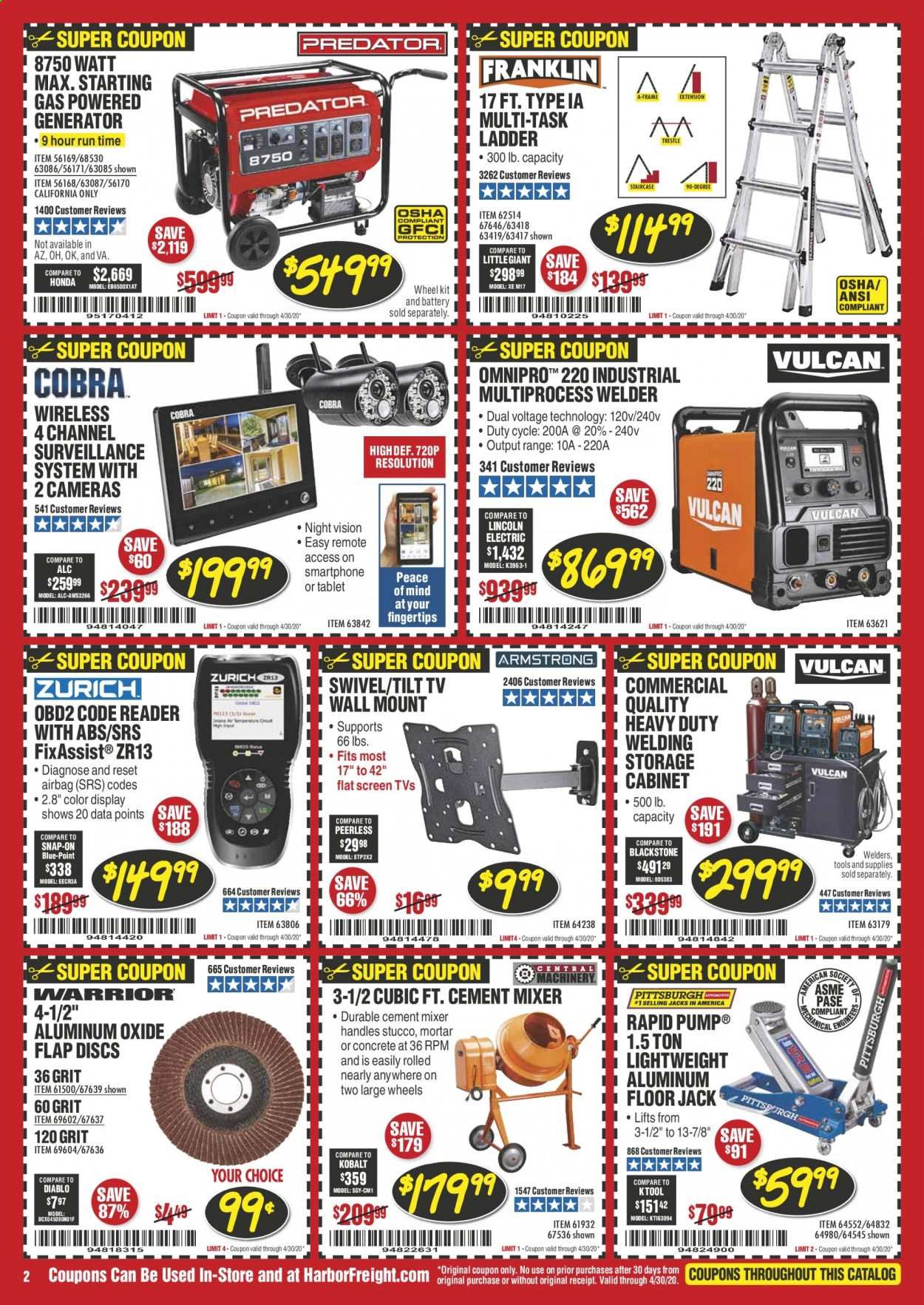 Harbor Freight Weekly Ad & Flyer April 1 to 30