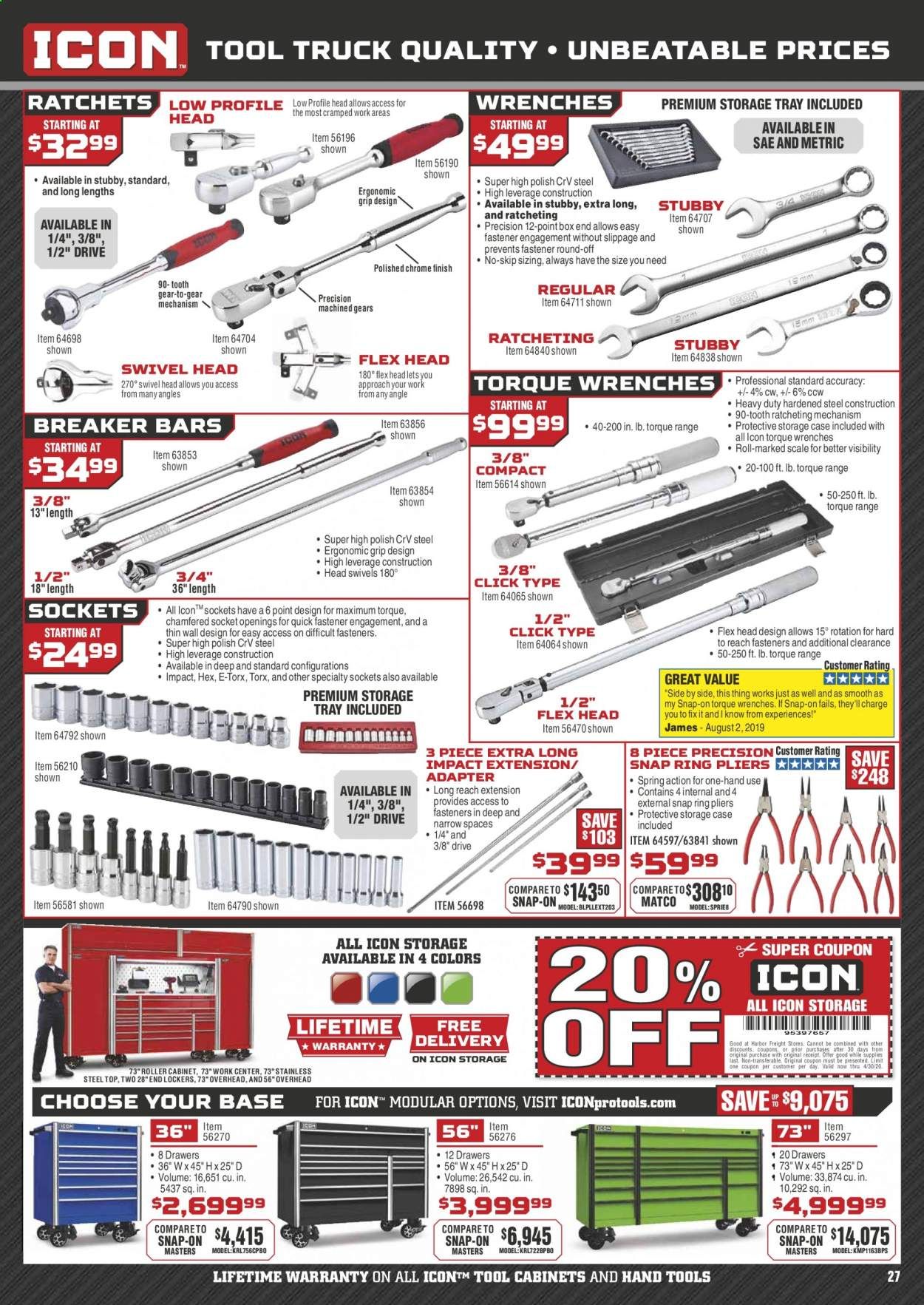 Harbor Freight Weekly Ad & Flyer April 1 to 30