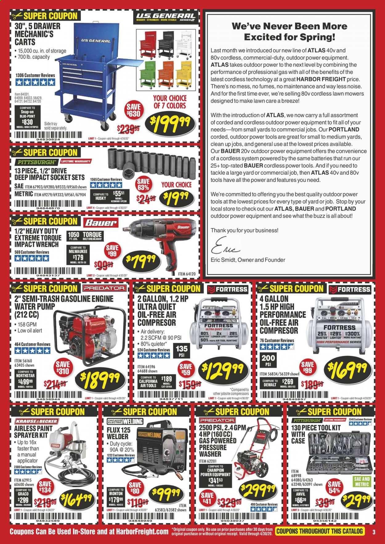 Harbor Freight Weekly Ad & Flyer April 1 to 30