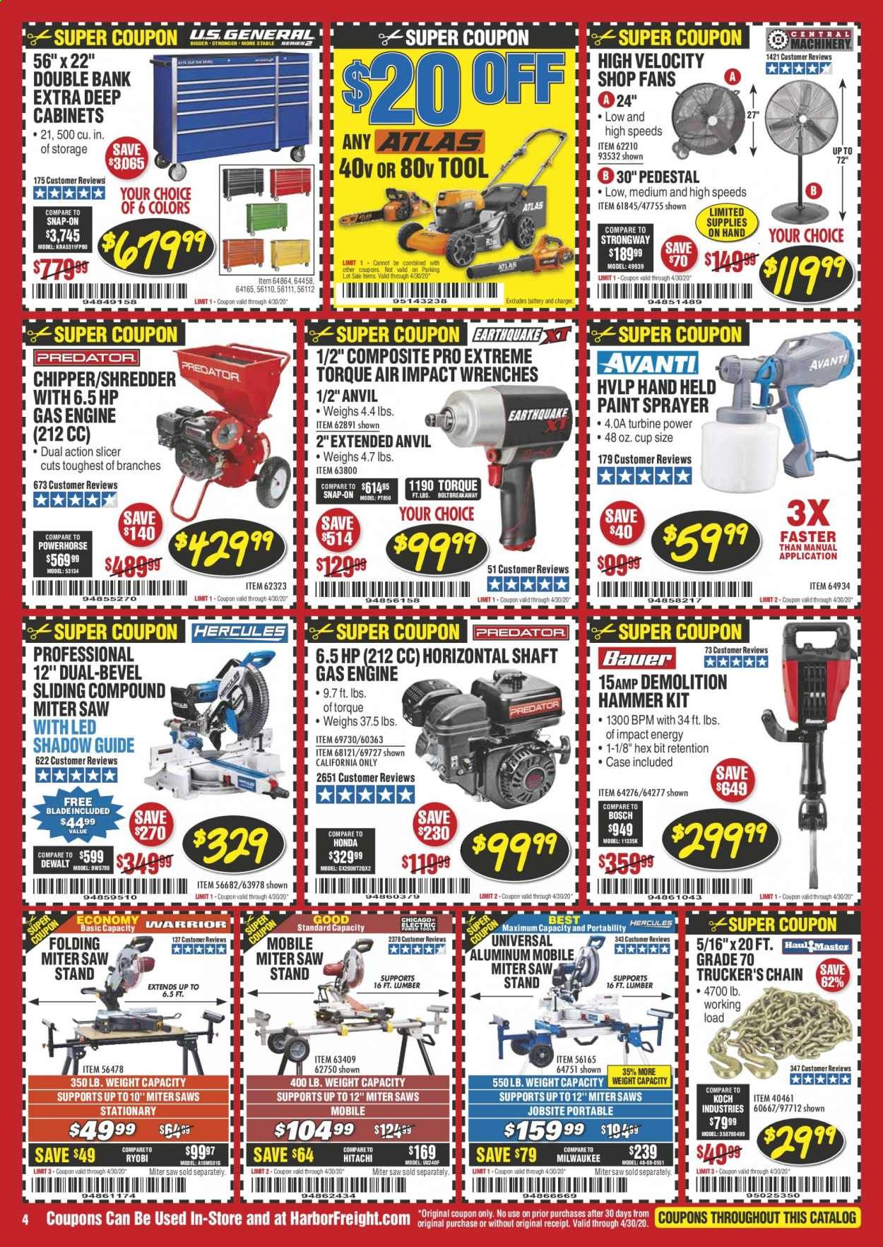 Harbor Freight Weekly Ad & Flyer April 1 to 30