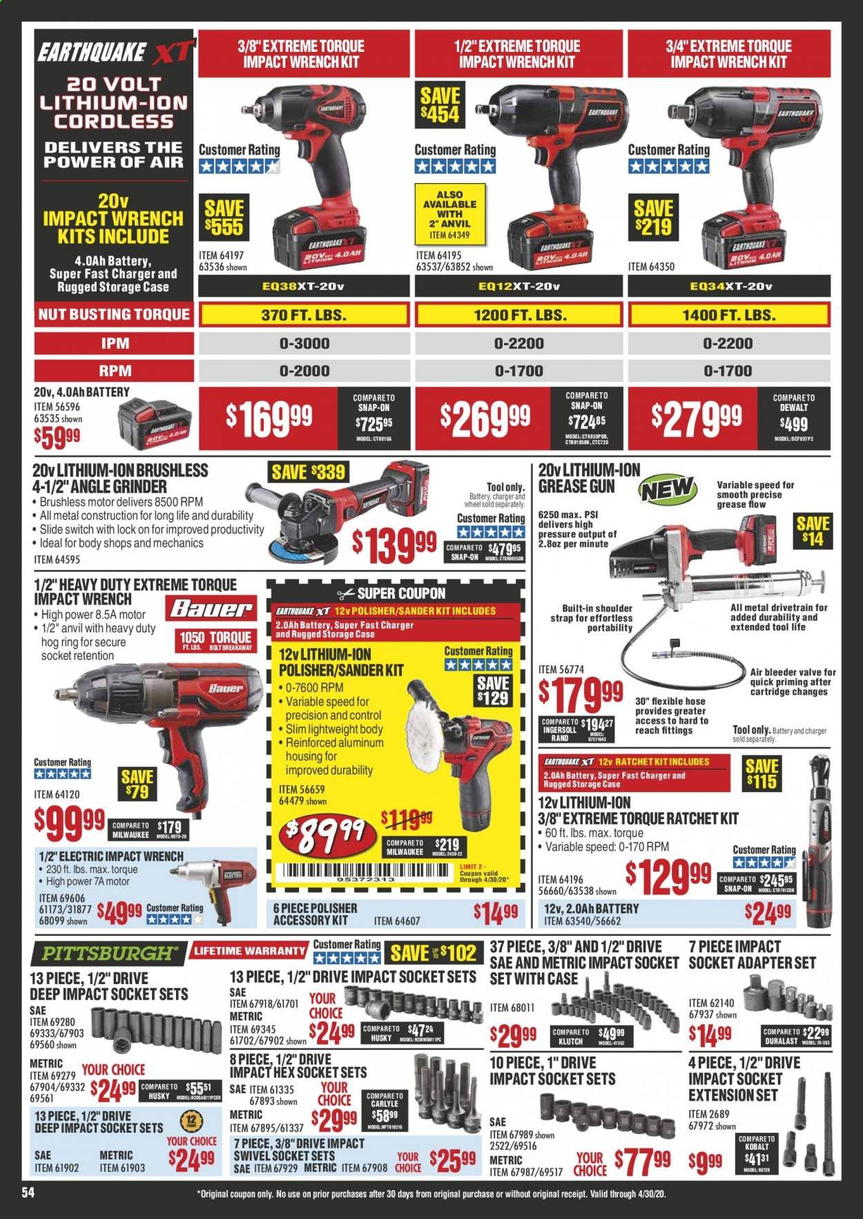 Harbor Freight Weekly Ad & Flyer April 1 to 30