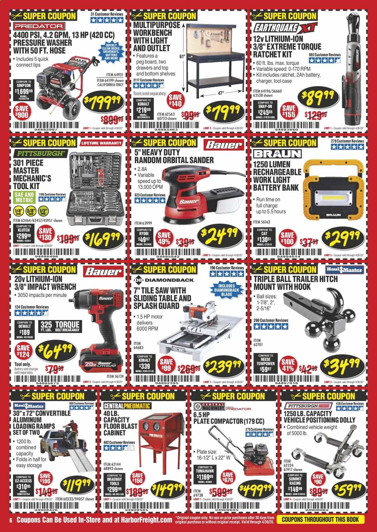 Harbor Freight Weekly Ad & Flyer April 1 to 30