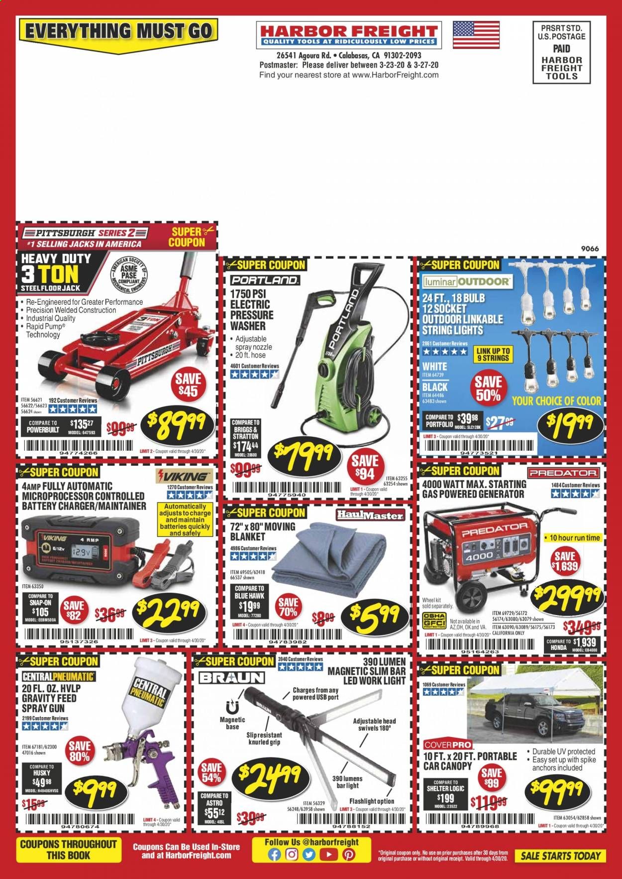 Harbor Freight Weekly Ad & Flyer April 1 to 30