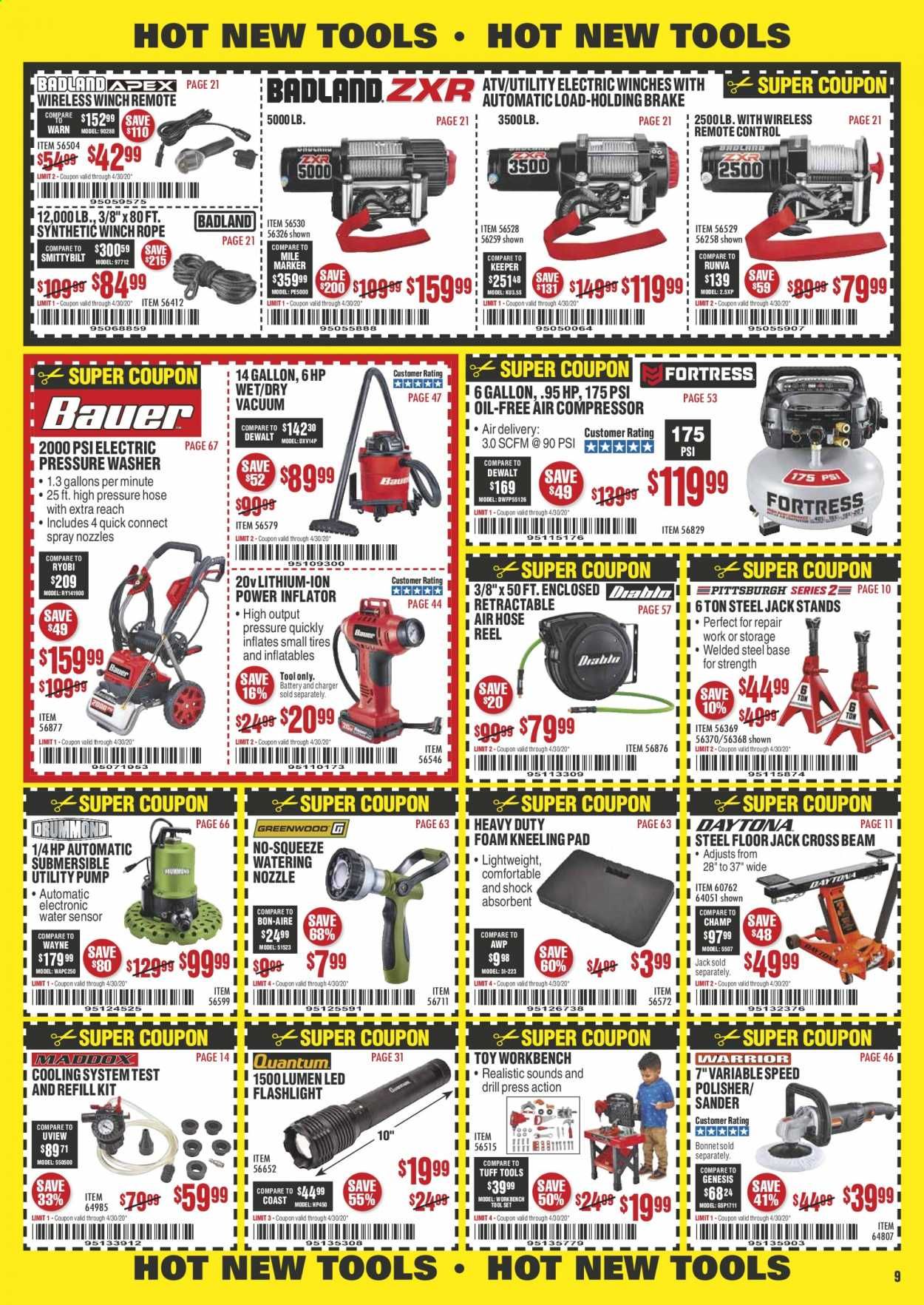Harbor Freight Weekly Ad & Flyer April 1 to 30