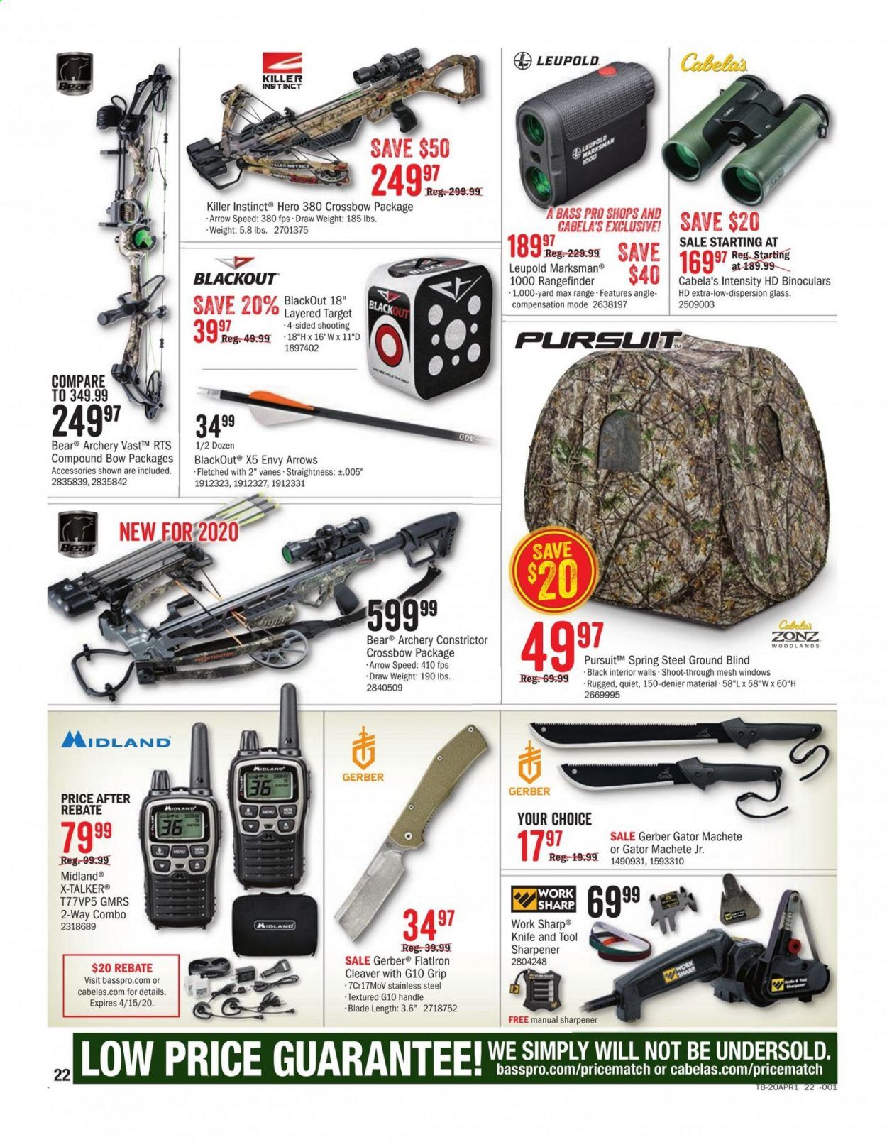Cabela's Weekly Ad & Flyer April 2 to 15
