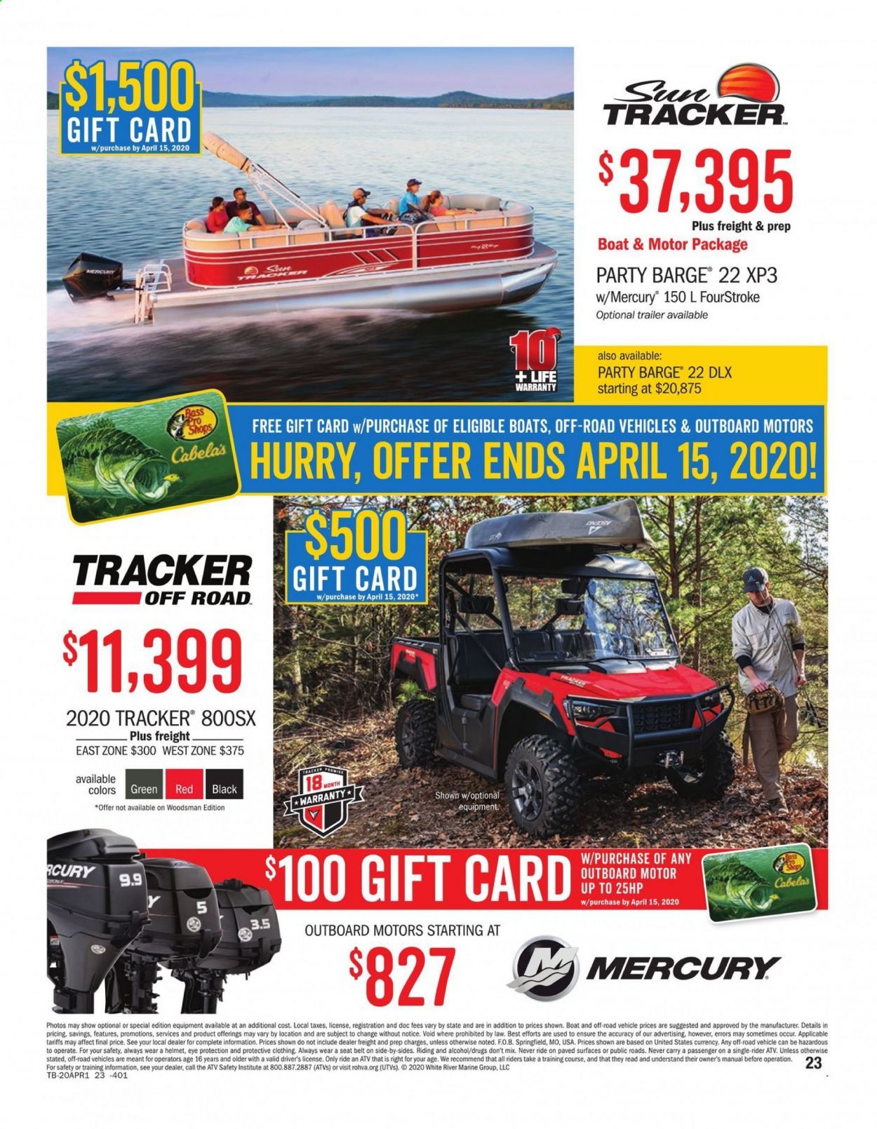 Cabela's Weekly Ad & Flyer April 2 to 15