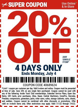 Harbor Freight Weekly Ad Flyer July 2 to July 9