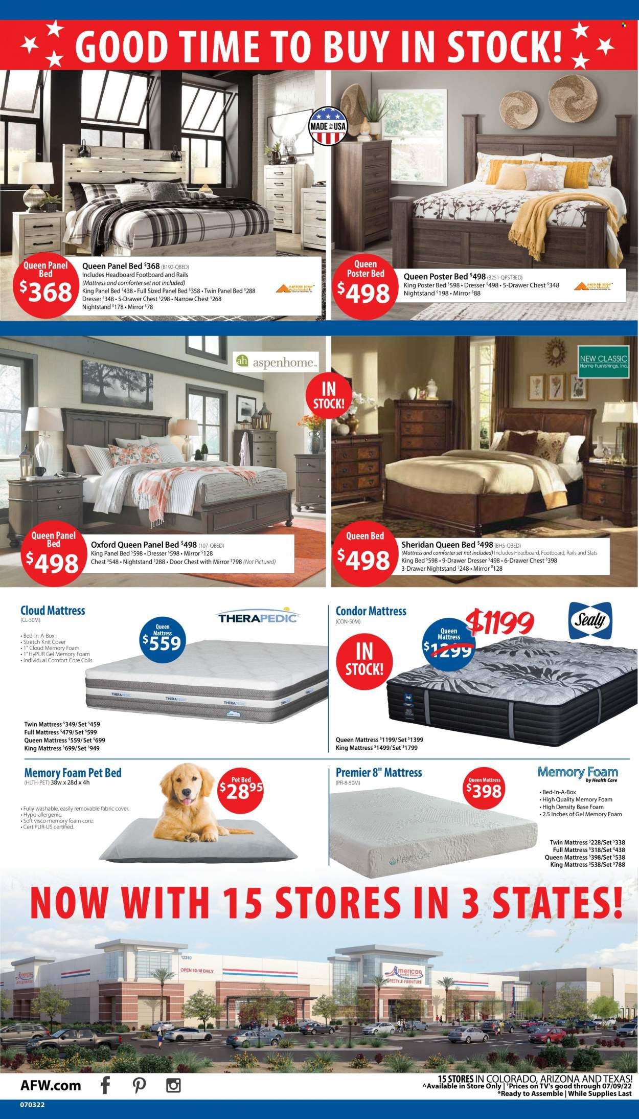 American Furniture Warehouse (AZ, CO, TX) Weekly Ad Flyer July 2 to July 9