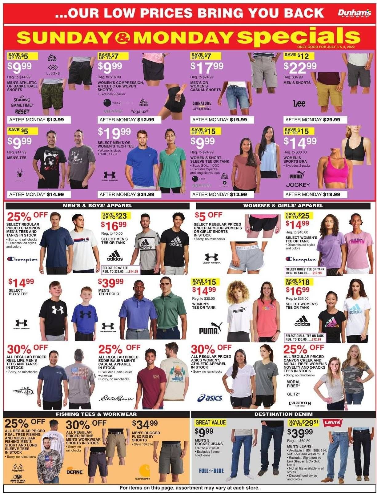 Dunham's Sports Weekly Ad Flyer July 2 to July 9