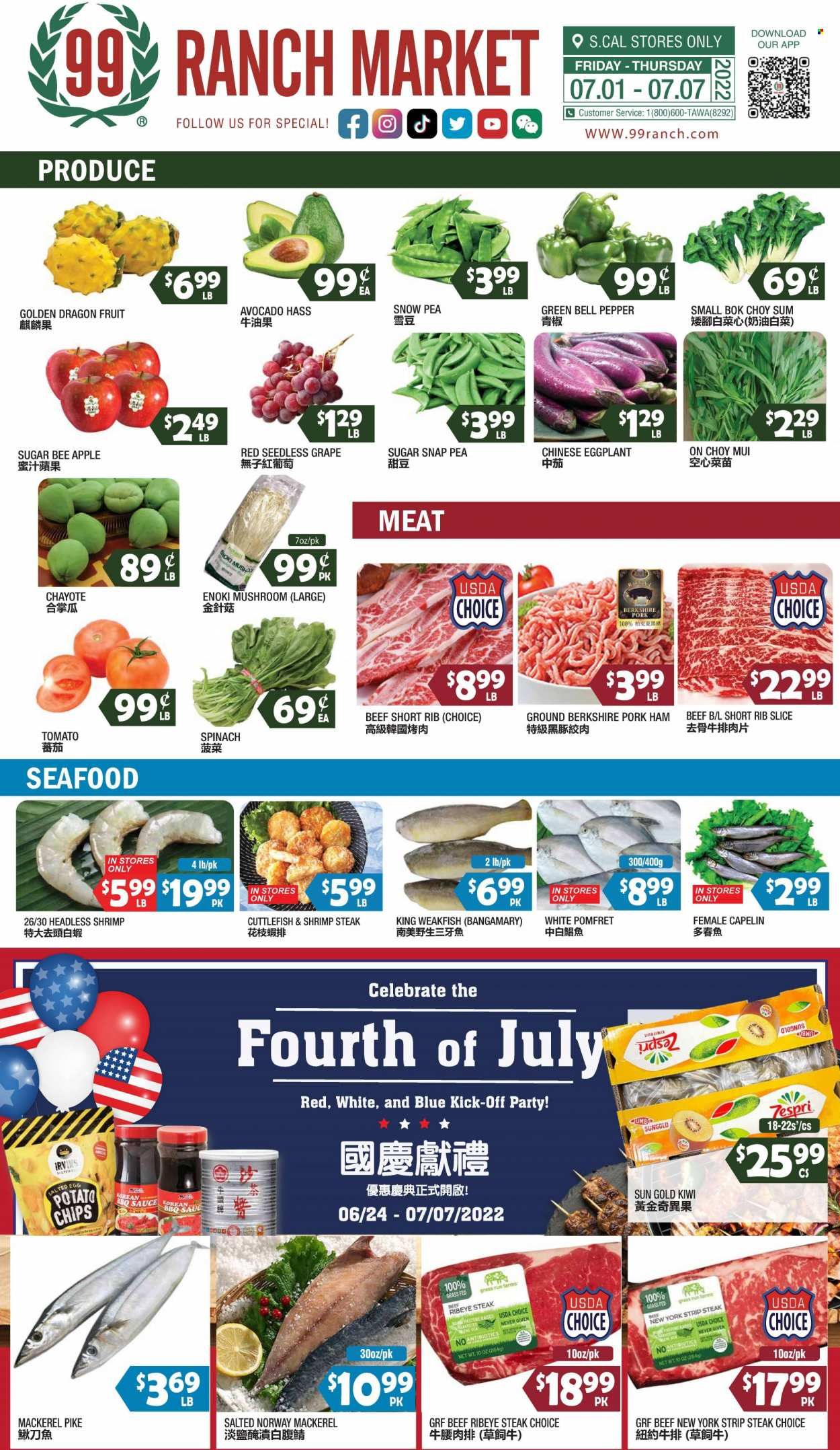 99 Ranch Market (40, CA) Weekly Ad Flyer July 2 to July 9
