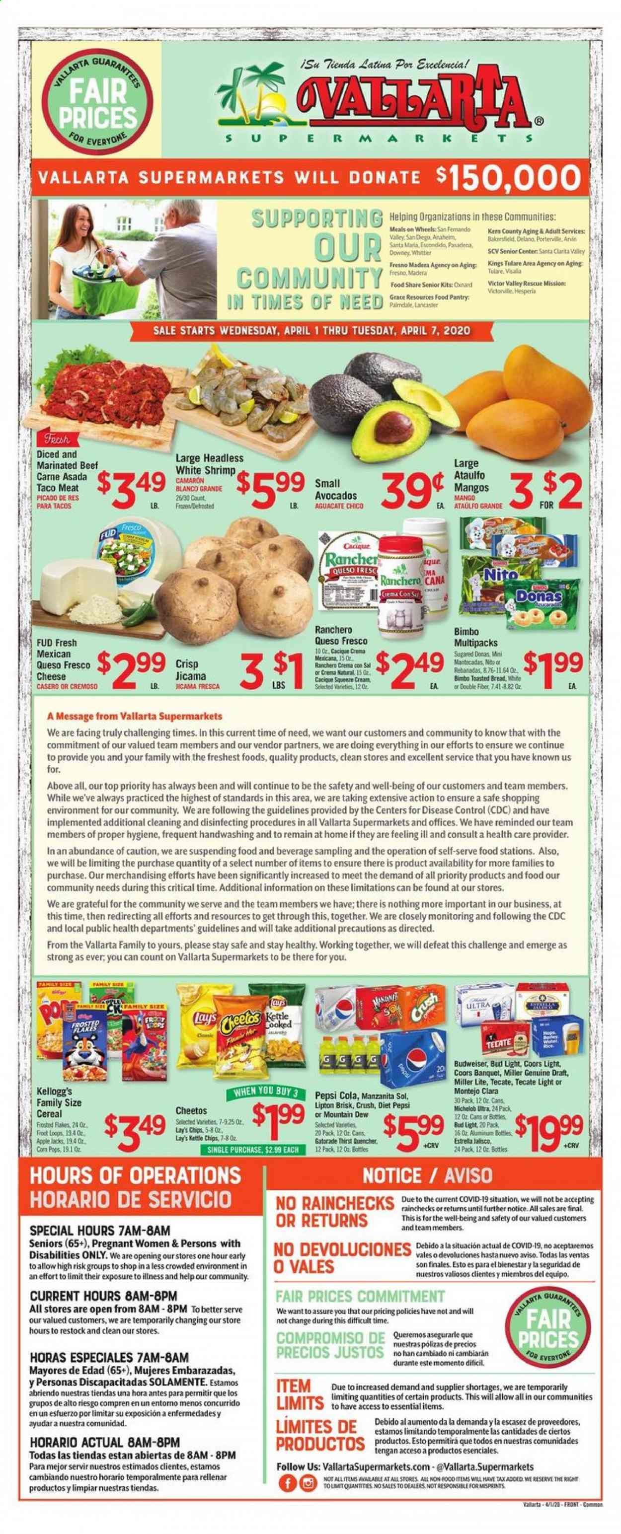 Vallarta Weekly Ad & Flyer April 1 to 7