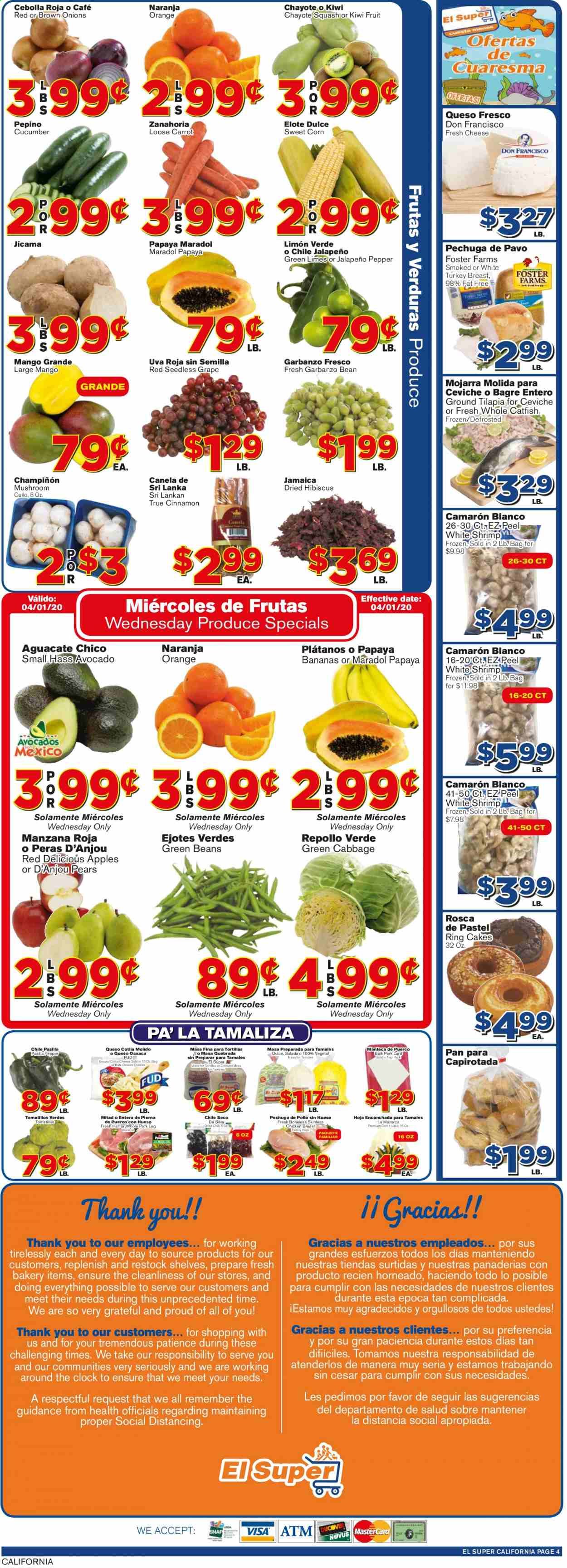 El Super Weekly Ad & Flyer April 1 to 7