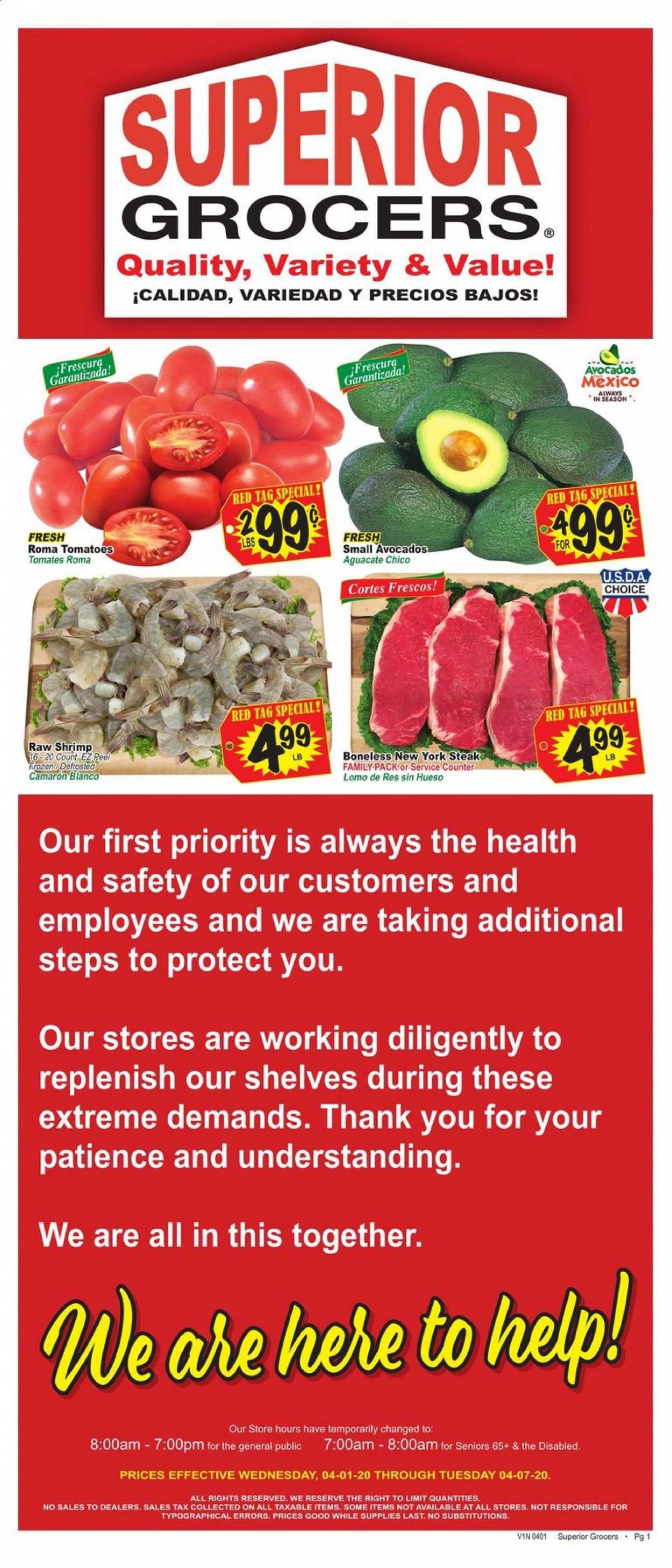 Superior Grocers Weekly Ad & Flyer April 1 to 7