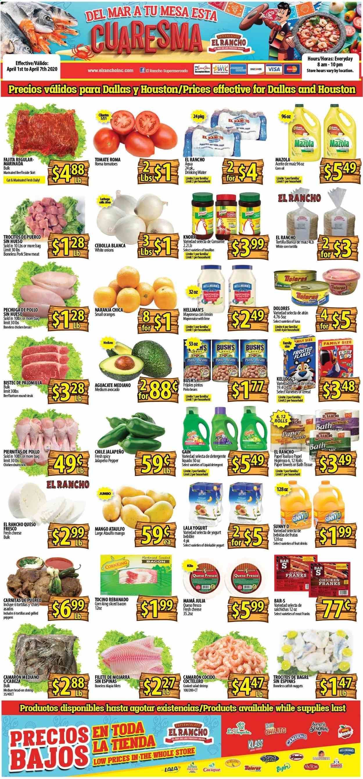 El Rancho Weekly Ad & Flyer April 1 to 7