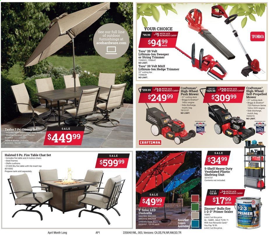 ACE Hardware Weekly Ad & Flyer April 1 to 28