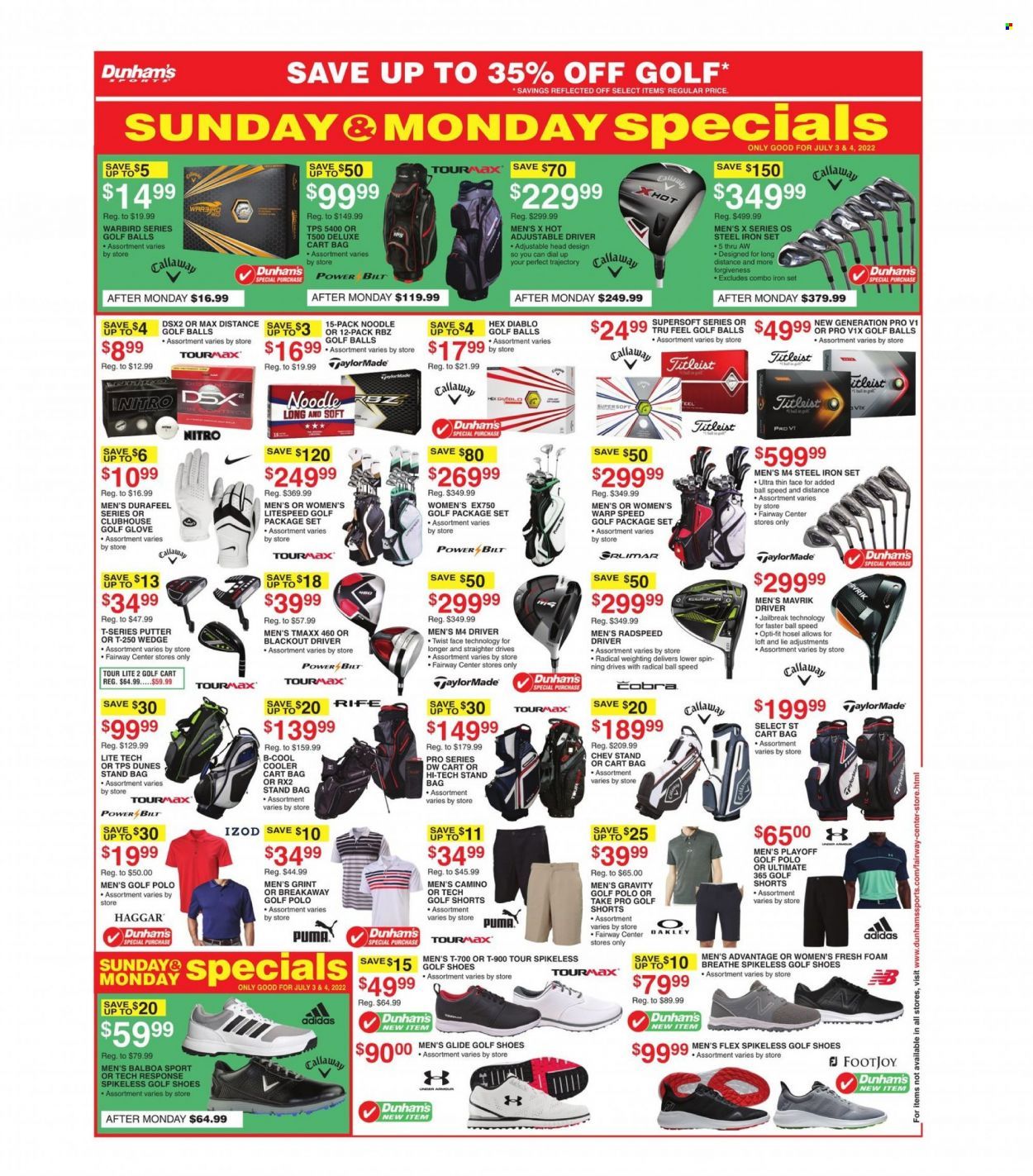 Dunham's Sports (MI, PA, WI) Weekly Ad Flyer July 5 to July 12