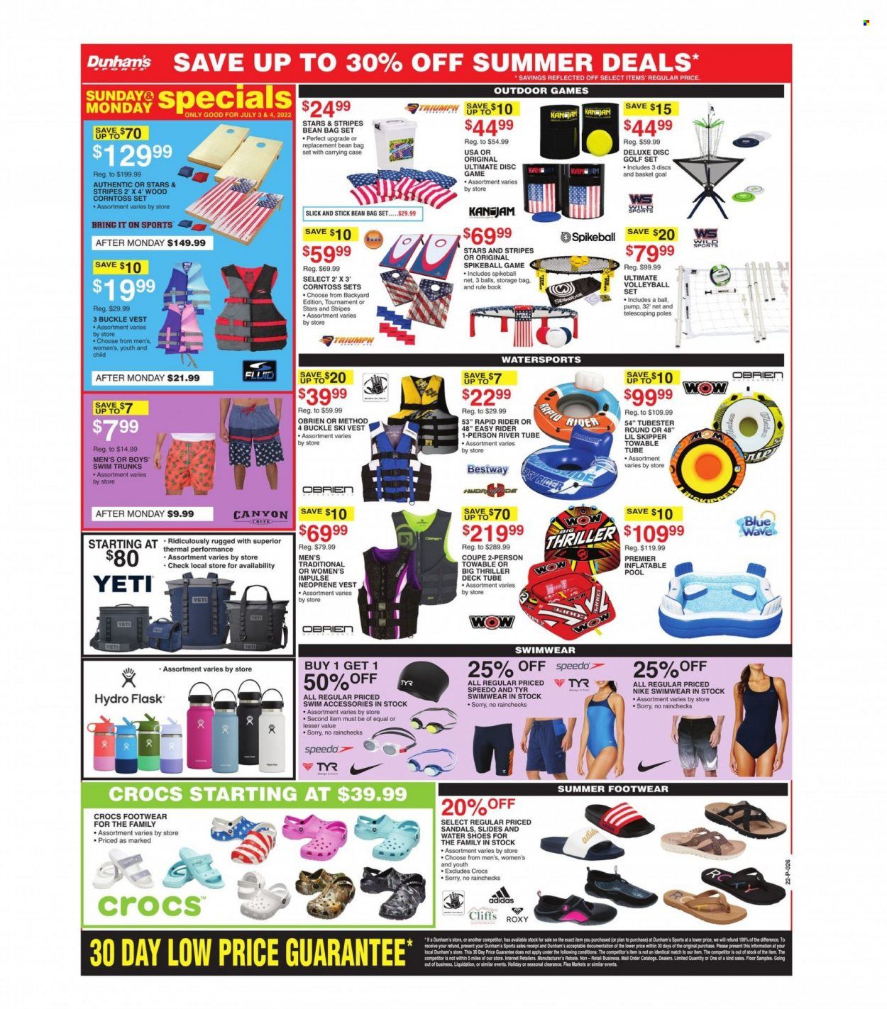 Dunham's Sports (MI, PA, WI) Weekly Ad Flyer July 5 to July 12