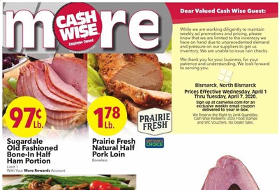 Cash Wise Weekly Ad & Flyer April 1 to 7
