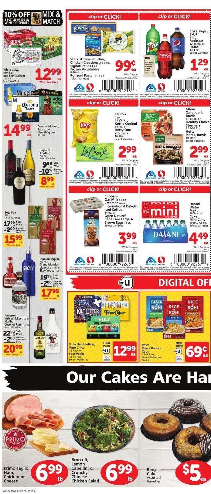 Safeway (AZ, CO, ID, MT, NE, NM) Weekly Ad Flyer July 5 to July 12