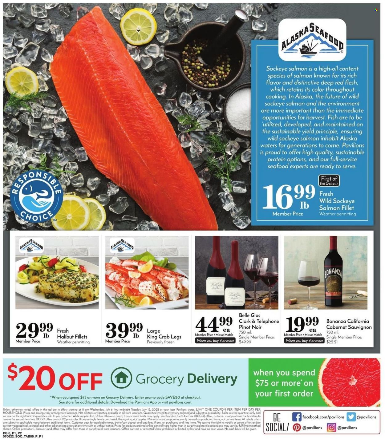 Pavilions (CA) Weekly Ad Flyer July 5 to July 12