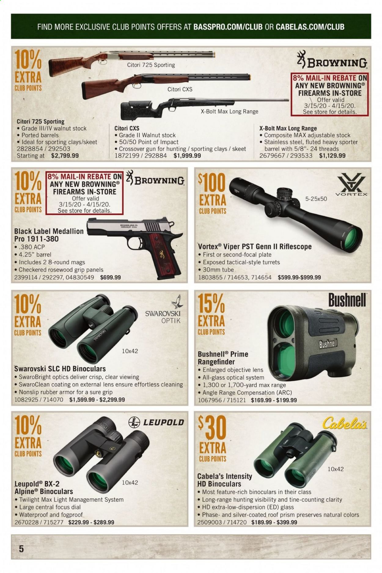 Cabela's Weekly Ad & Flyer April 1 to 30