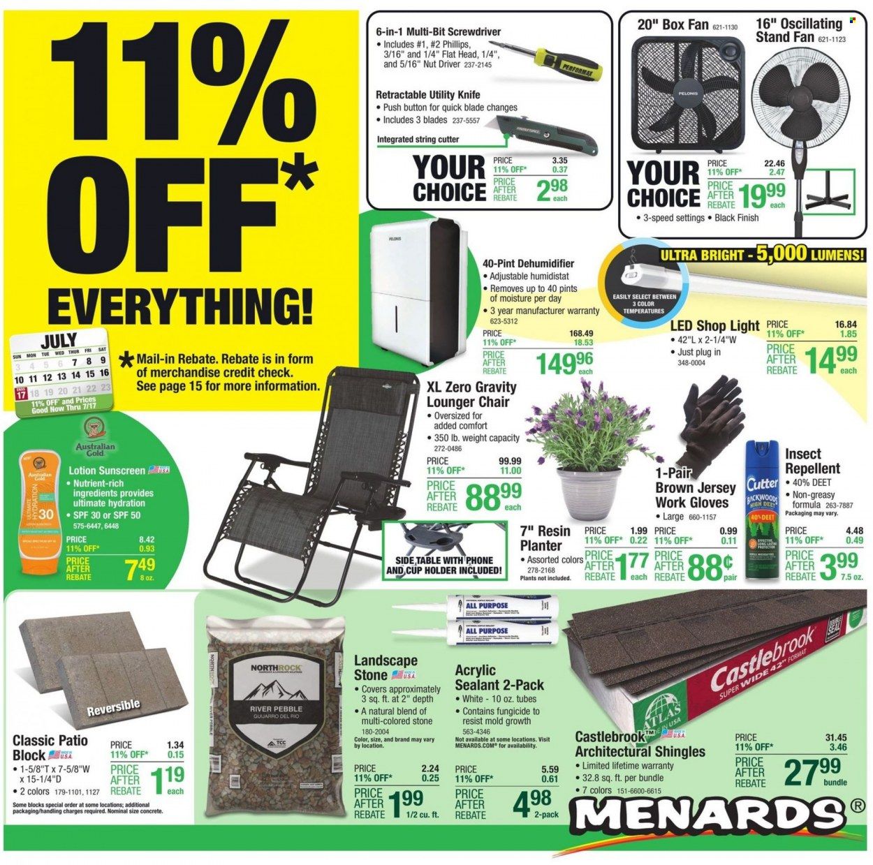 Menards Weekly Ad Flyer July 6 to July 13