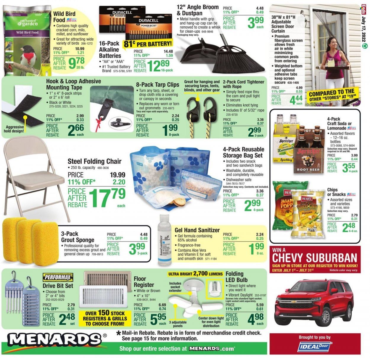 Menards Weekly Ad Flyer July 6 to July 13