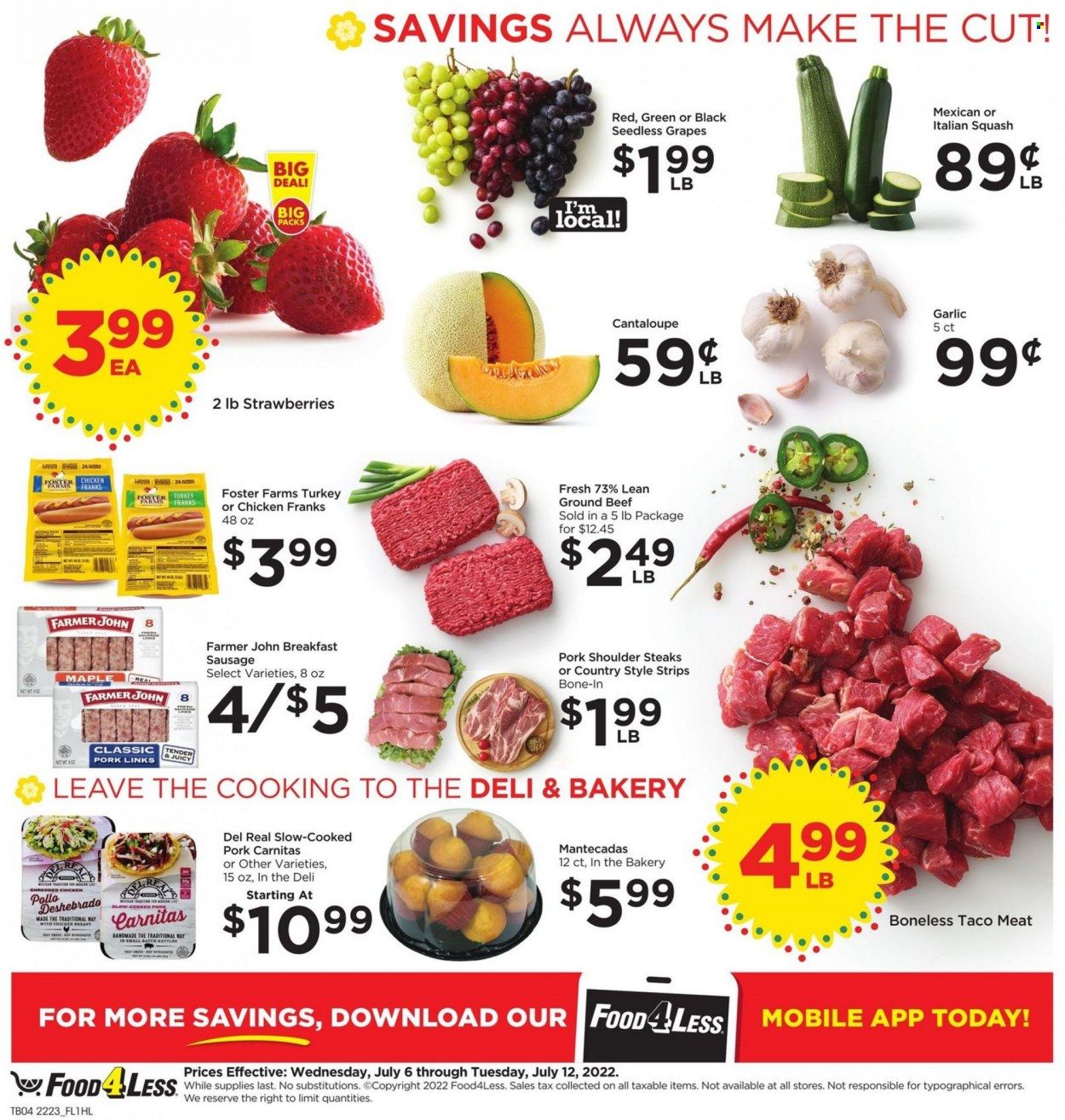 Food 4 Less (CA) Weekly Ad Flyer July 6 to July 13