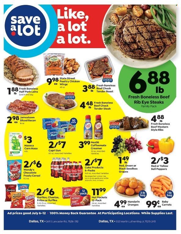Save a Lot Weekly Ad Flyer July 6 to July 13