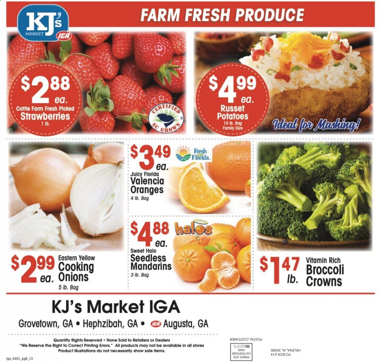 KJ´s Market Weekly Ad & Flyer April 1 to 7
