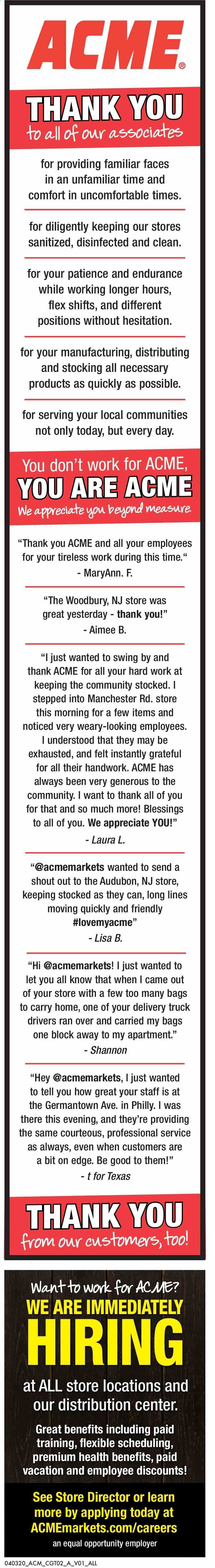 ACME Weekly Ad & Flyer April 3 to 9