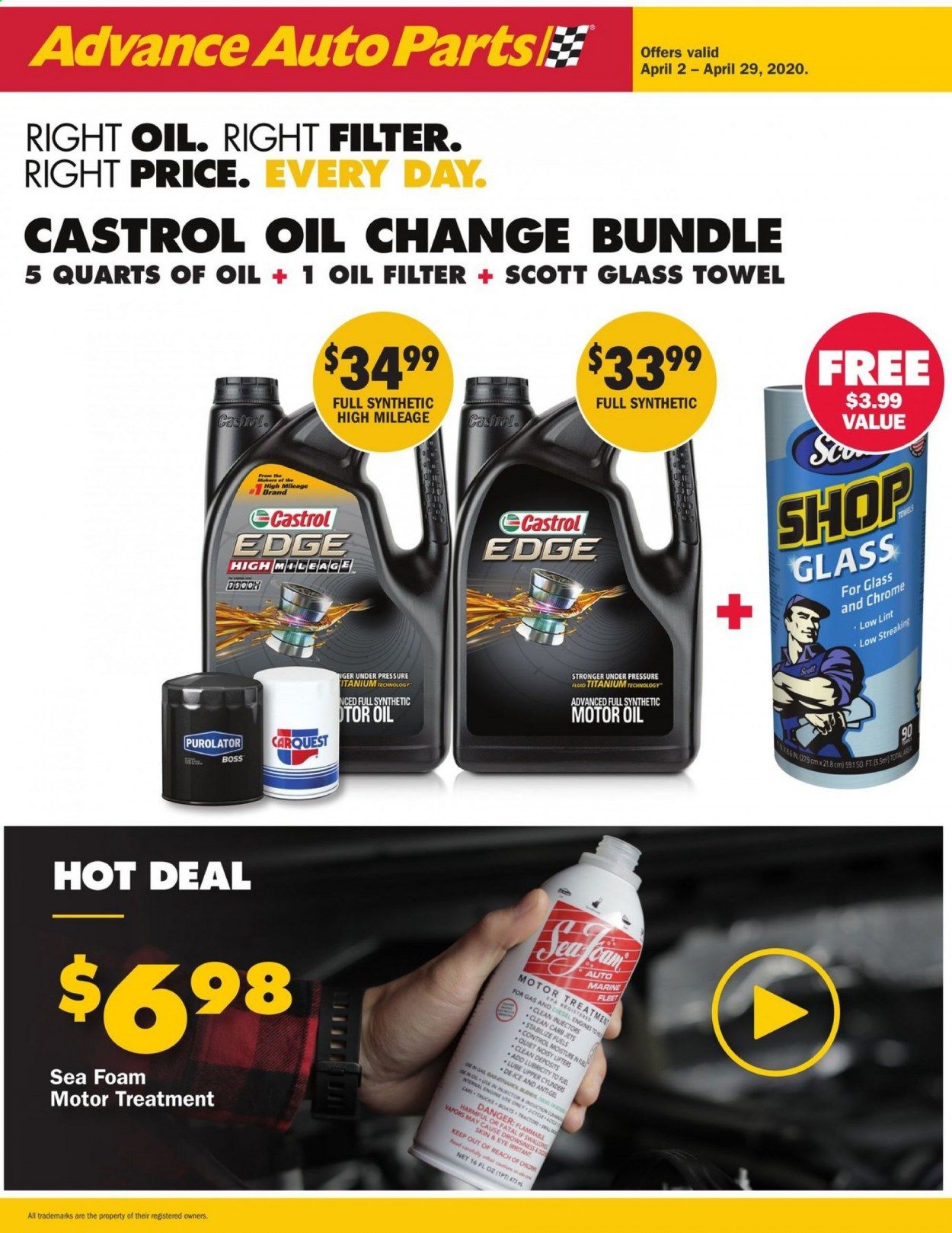 Advance Auto Parts Weekly Ad & Flyer April 2 to 29