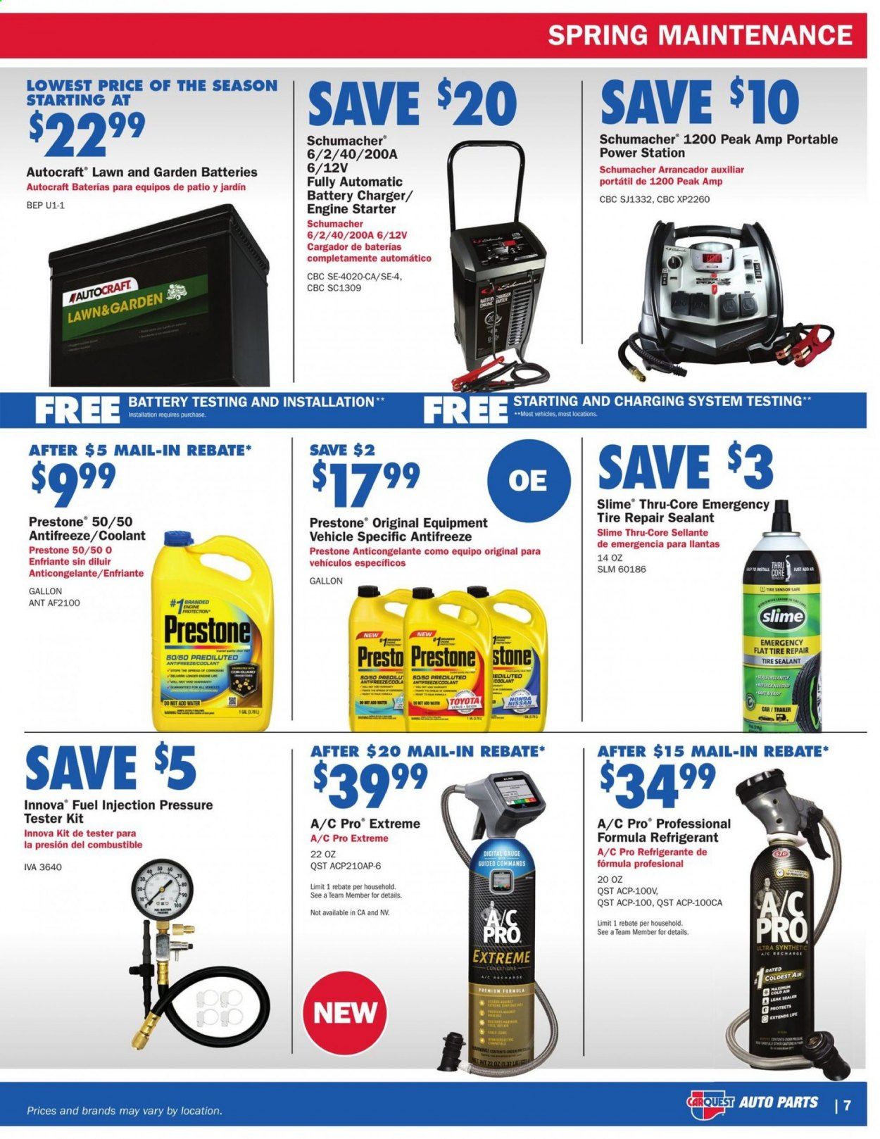 Car Quest Weekly Ad & Flyer April 2 to 29