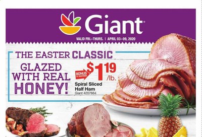 Giant Food Weekly Ad & Flyer April 3 to 9