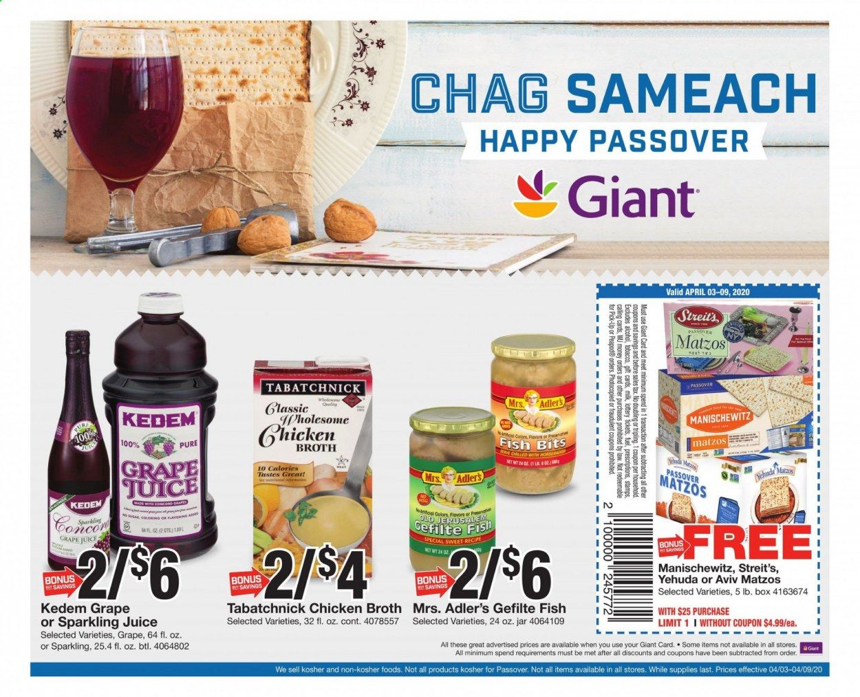 Giant Food Weekly Ad & Flyer April 3 to 9