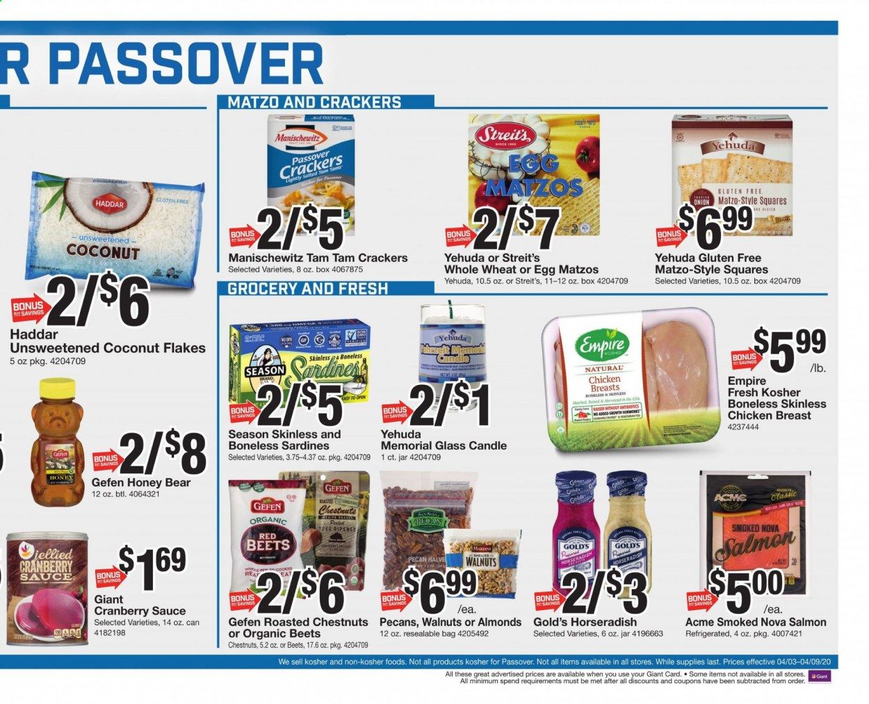 Giant Food Weekly Ad & Flyer April 3 to 9