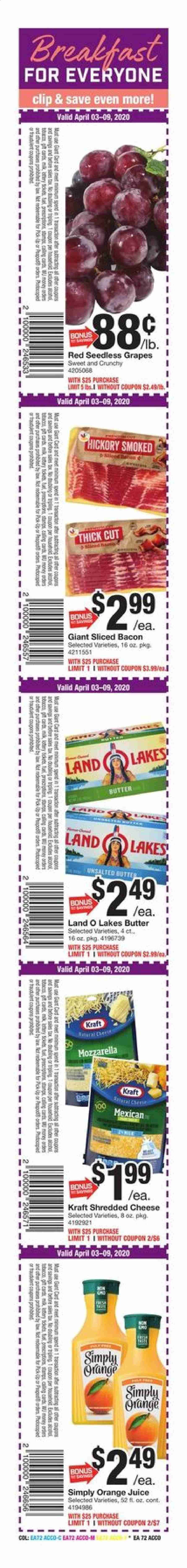 Giant Food Weekly Ad & Flyer April 3 to 9