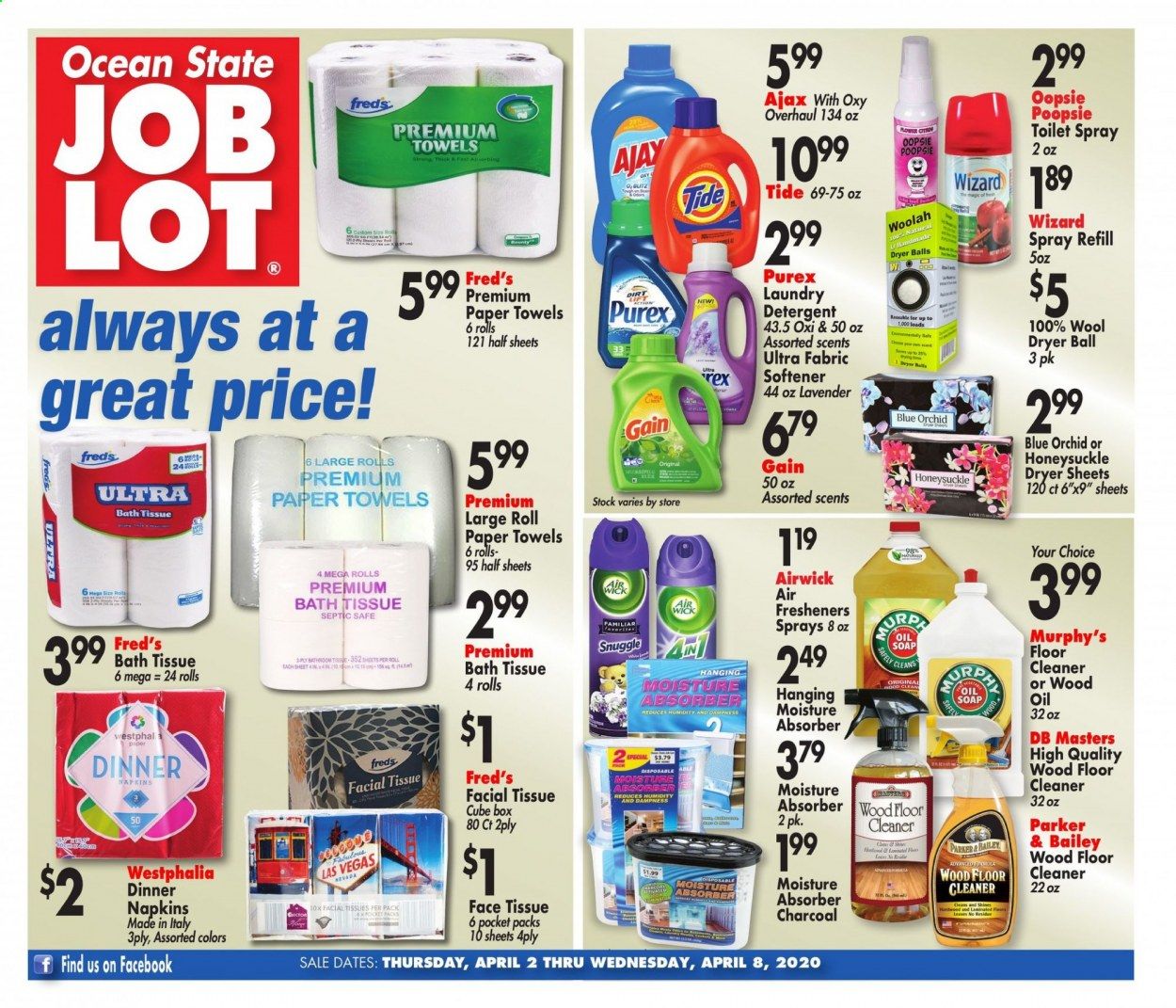 Ocean State Job Lot Weekly Ad & Flyer April 2 to 8
