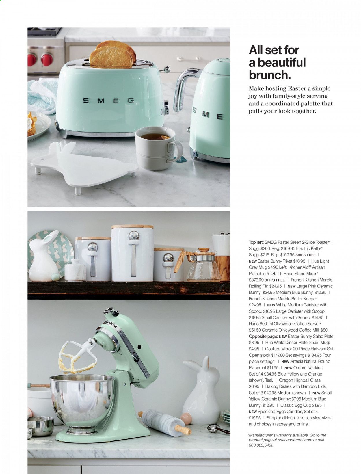 Crate & Barrel Weekly Ad & Flyer April 2 to 16