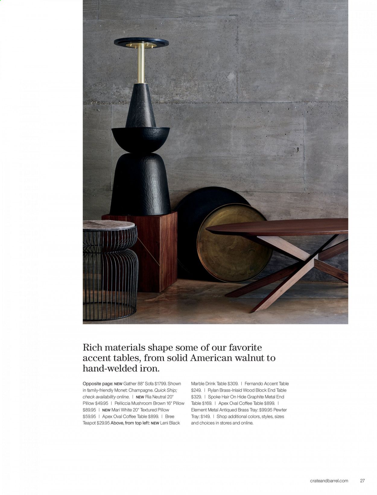 Crate & Barrel Weekly Ad & Flyer April 2 to 16