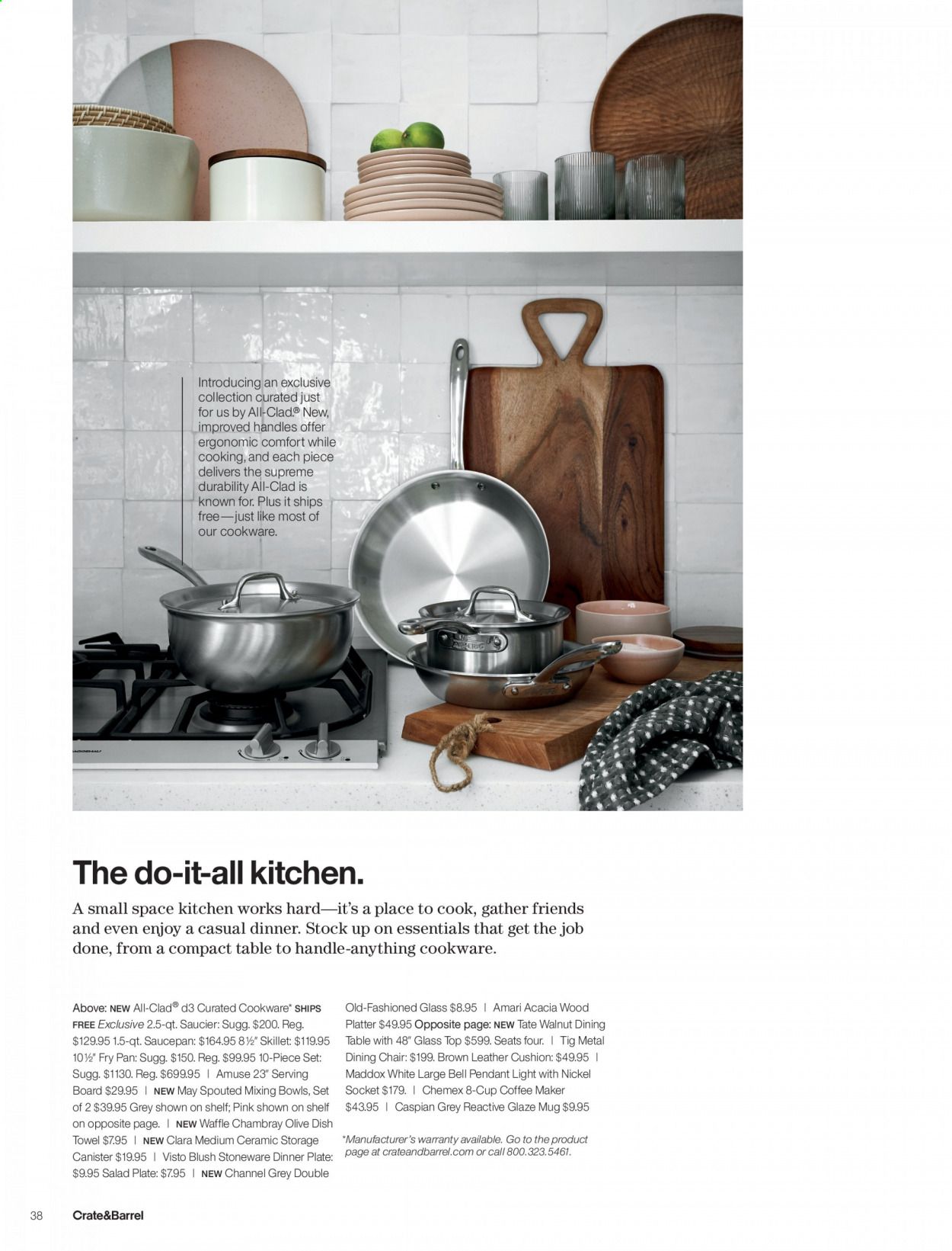 Crate & Barrel Weekly Ad & Flyer April 2 to 16