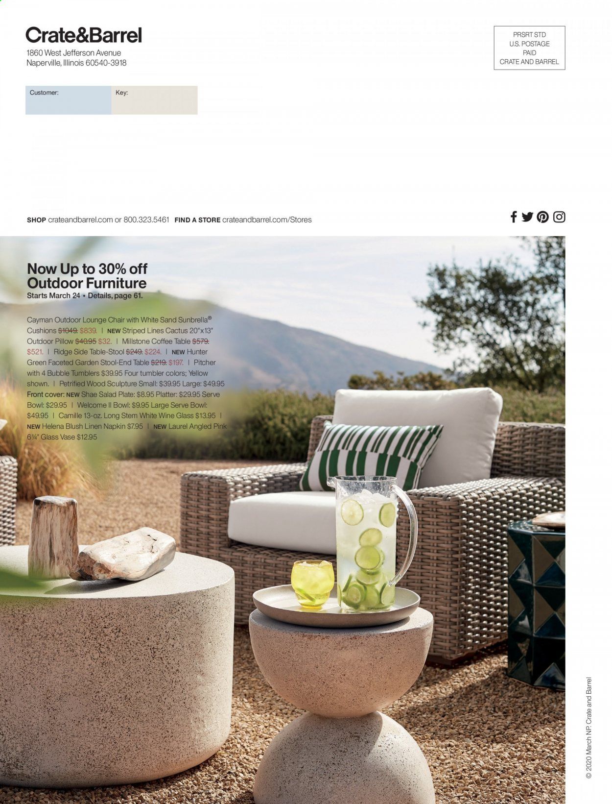Crate & Barrel Weekly Ad & Flyer April 2 to 16