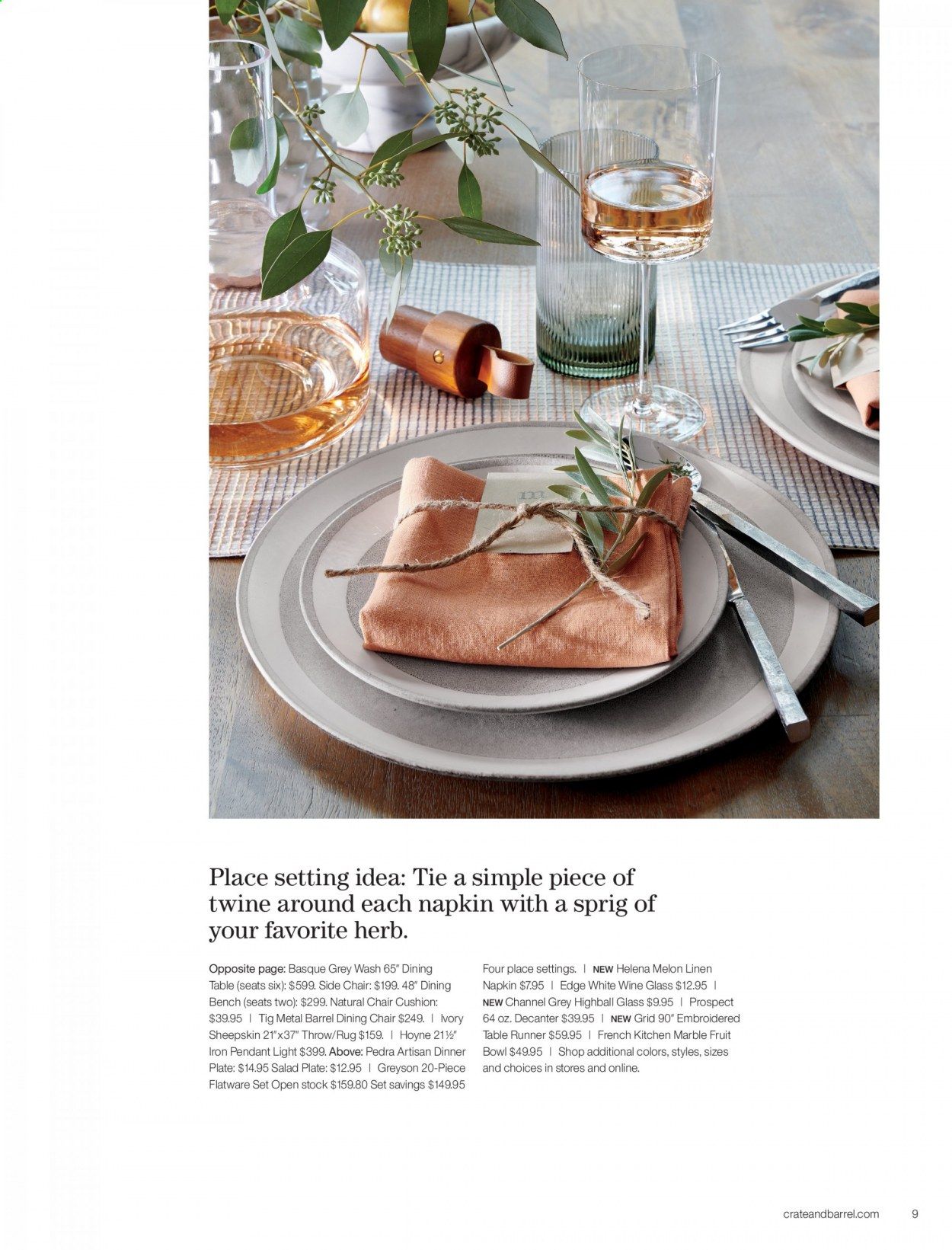 Crate & Barrel Weekly Ad & Flyer April 2 to 16