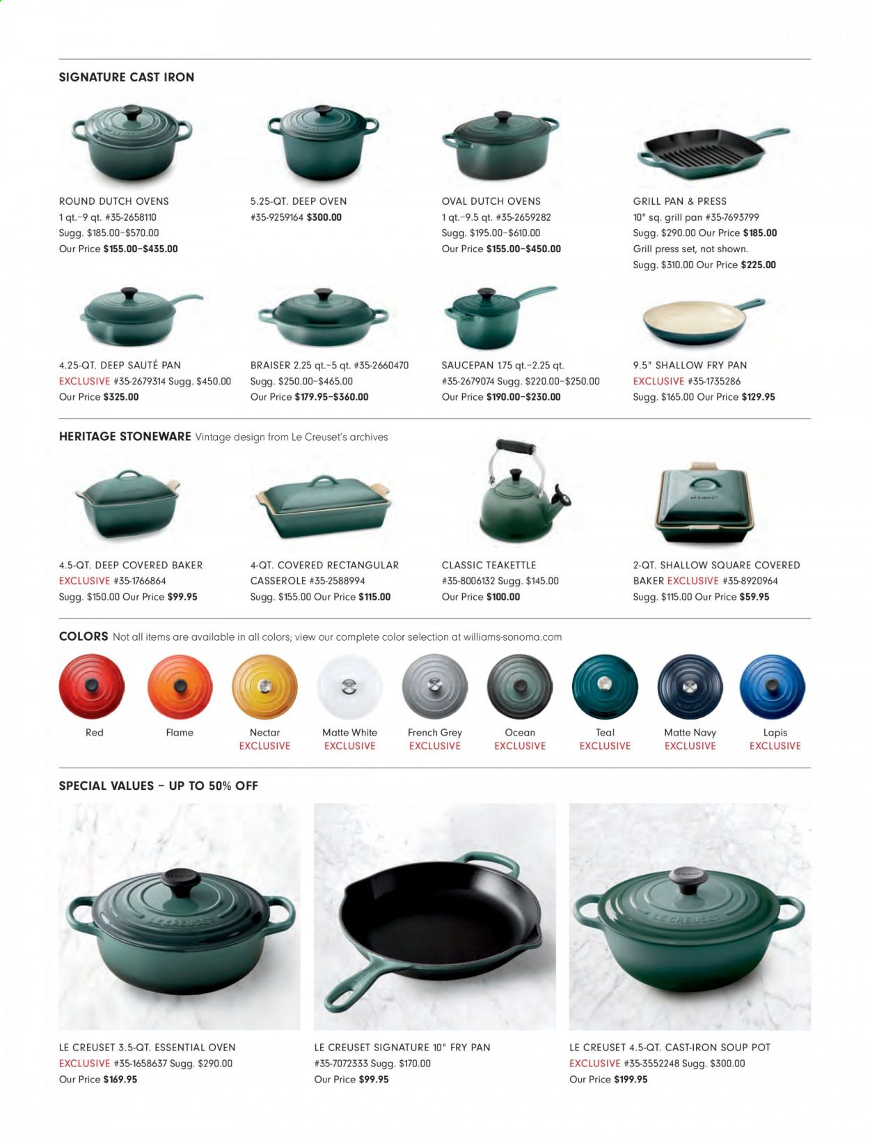 Williams-Sonoma Weekly Ad & Flyer April 1 to 30