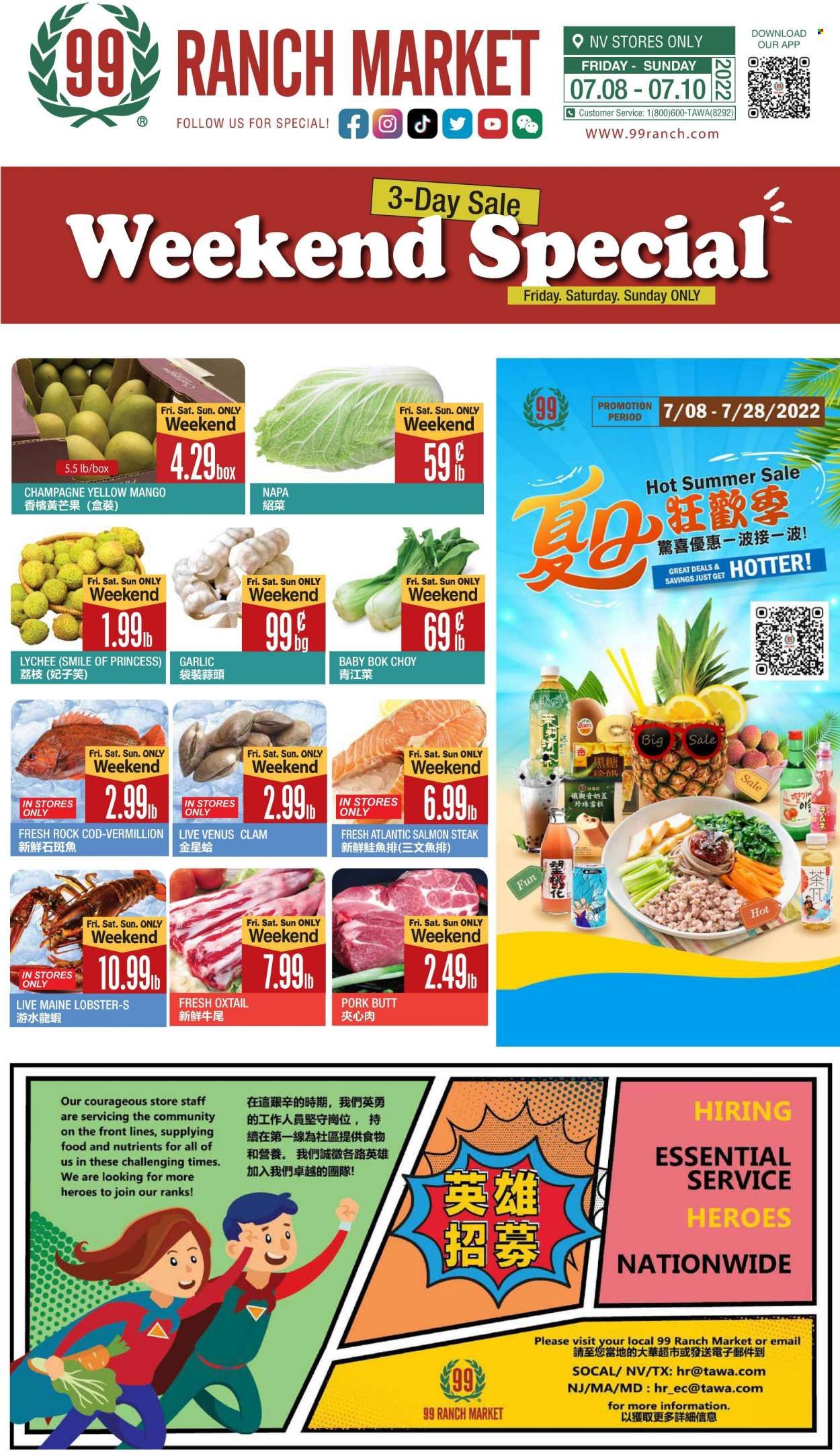 99 Ranch Market (NV) Weekly Ad Flyer July 8 to July 15