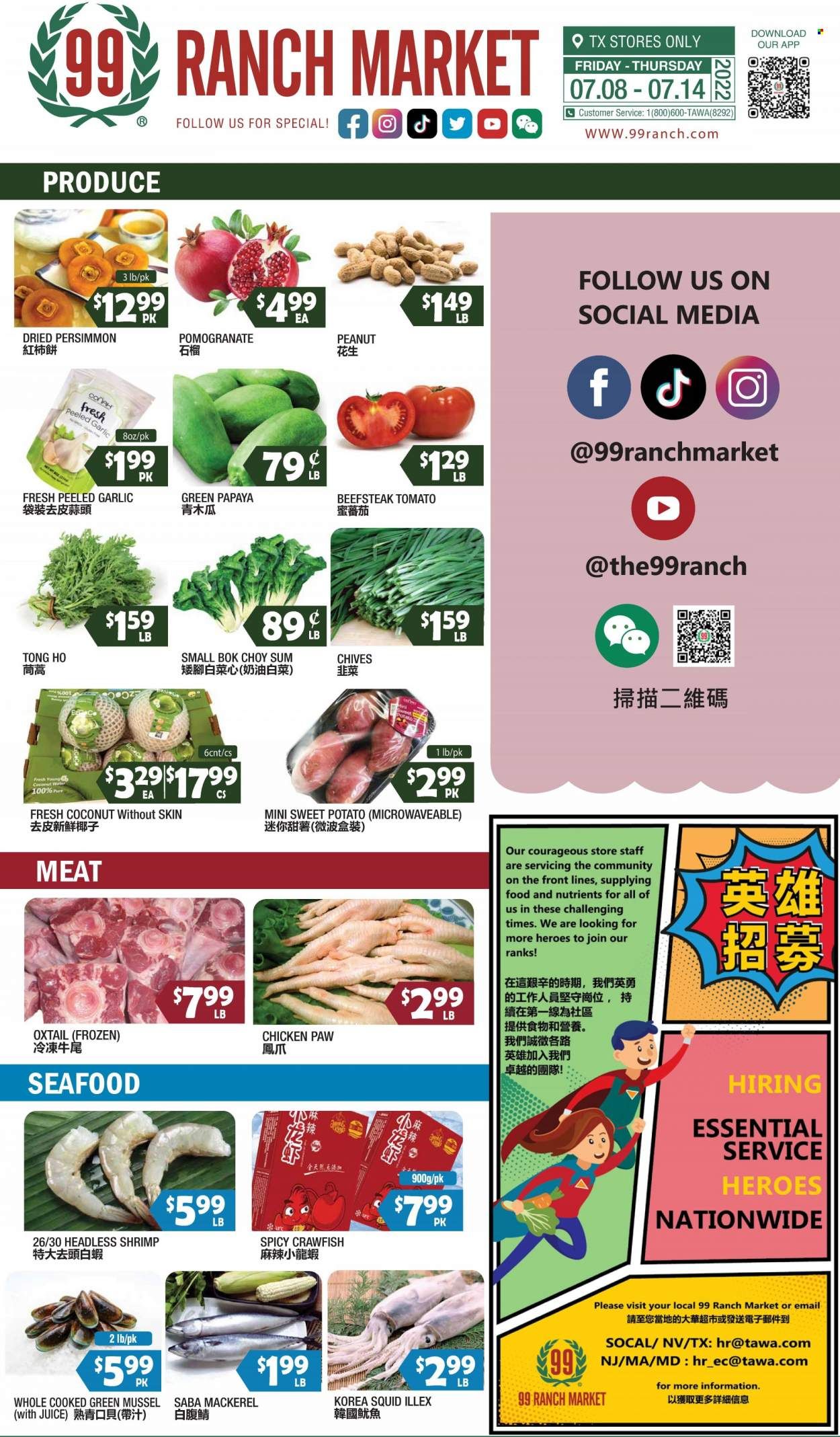 99 Ranch Market (TX) Weekly Ad Flyer July 8 to July 15