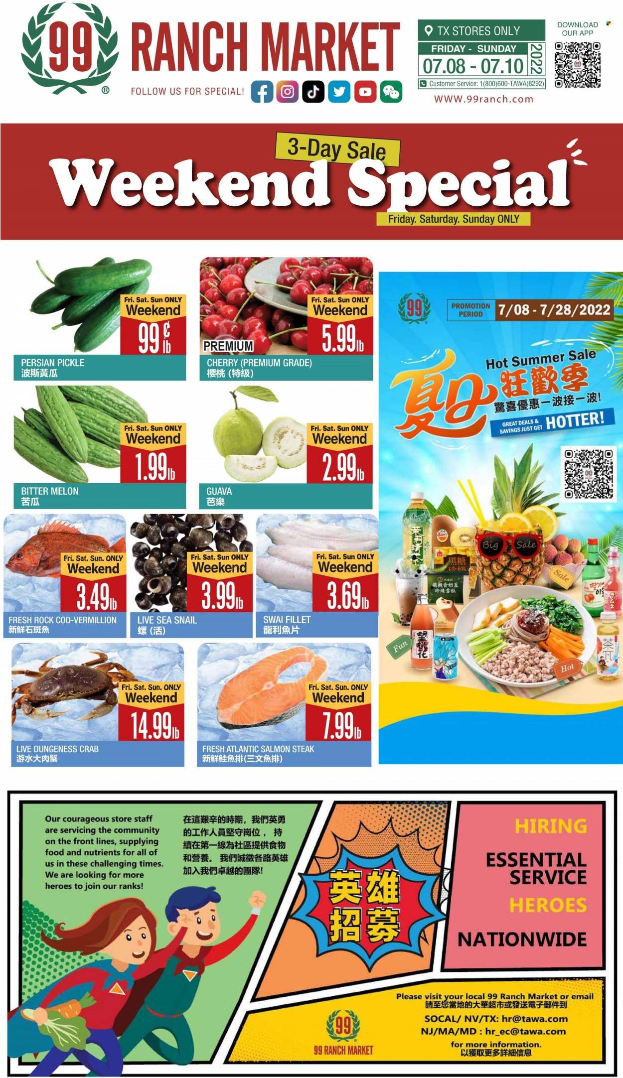 99 Ranch Market (TX) Weekly Ad Flyer July 8 to July 15