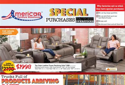 American Furniture Warehouse (AZ, CO, TX) Weekly Ad Flyer July 9 to July 16