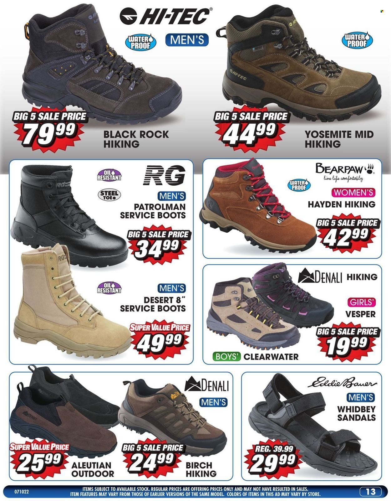 Big 5 (AZ, CA, CO, ID, NM, OR, UT, WA) Weekly Ad Flyer July 10 to July 17