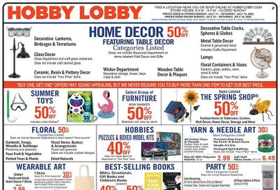 Hobby Lobby Weekly Ad Flyer July 10 to July 17